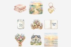 Fresh Start New Chapter Watercolor Clipart Bundle, Self Love Product Image 11