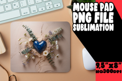 UNIQUE mouse PAD Playful Design, 3D Heart Product Image 1