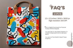 Memphis Seamless Pattern Digital Papers, Abstract Pattern Product Image 2