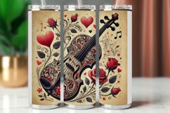 Valentine Tumbler Wrap 20 oz - violin Product Image 1