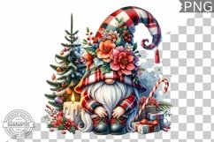 Christmas Gnome Sublimation - Clipart PNG Design Product Image 1