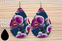 Cheerful Teardrop EARRINGS Ideas, Flower Pattern Product Image 1