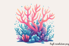 Little Mermaid Under The Sea Clipart PNG Product Image 1