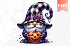 Halloween Gnome Sublimation - Clipart PNG Design Product Image 1