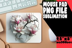 Flower Love 3D Sublimation Wall Pad Product Image 1