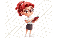 Teacher at Work Clipart, Teaching PNG, School Graphics Product Image 29