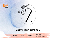 Leafy Monogram Product Image 1