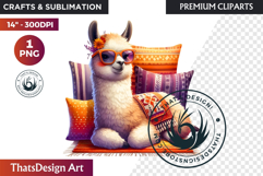 Cute Autumn thanksgiving Baby animal and Pumpkin PNG clipart Product Image 1