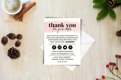 Thank you card for small business Portrait template Canva 10 Product Image 1