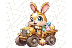 Easter Bunny Construction Clipart, Spring Png Product Image 3