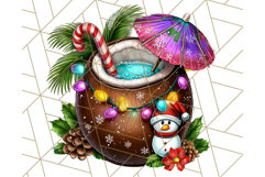 Summer Christmas Clipart PNG, Tropical Holiday Art Clip Art Product Image 5