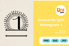 Cresverde Split Monogram Product Image 1