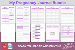 Pregnancy Journal Canva Template | Editable 40 Weeks Planner Product Image 2