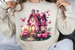 Valentines Day Fairy Houses Clipart PNG Product Image 1