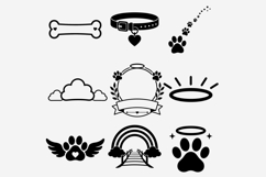 Dog Memorial PNG Bundle, Pet Loss Quote Clipart, Rainbow Product Image 4