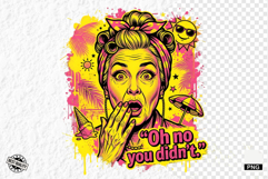 Funny Summer Grandma PNG Illustration Product Image 1