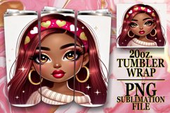 Joyful Escape 20oz tumbler wrap, Love Girl Product Image 1