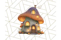 Halloween Witch House Clipart PNG with Potions and Brooms Product Image 5