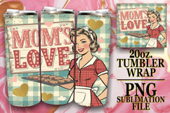 Luminous Sublimation 20oz tumbler wrap, Mom Life Product Image 1