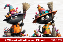 Whimsical Halloween Clipart ,Hand-Drawn Fall Holiday Product Image 1