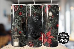 Gothic Christmas Tumbler | Christmas Tumbler Wrap Product Image 1