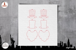 Patriotic Earrings Laser Cut Bundle | Jewerly | SVG Product Image 3