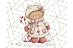 Gingerbread People Clipart, Cute Cookie PNG Illustrations Product Image 5