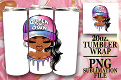 SWEET MOMENTS 20oz TUMBLER WRAP, Black Woman Product Image 1