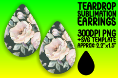 Trendy Teardrop Design for DIY , Flower Pattern Product Image 1
