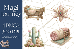 Gifts of the Magi Clip Art, Christian Christmas PNG Clipart Product Image 1