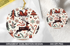 Pattern Stained Glass Ornament PNG, Digital Download File Product Image 1