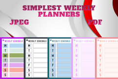 best simplest weekly planner freebie 65, free Weekly planner Product Image 2