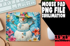 Holiday Snowman Sublimation Mouse Pad - Summer Magic Product Image 1