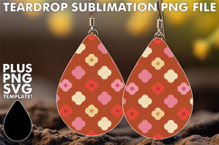 Joyful Teardrop Earrings Art Ideas, Valentine's Pattern Product Image 1