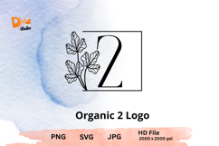 Organic Logo Monogram - Elegant Nature JPG | PNG | SVG Product Image 1