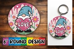 Joyful Ornaments Circle PNG, Valentines Product Image 1