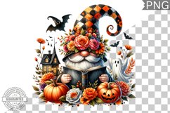 Halloween Gnome Sublimation - Clipart PNG Design Product Image 1