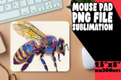 Whimsical Watercolor Bug Art Mouse Pad Product Image 1