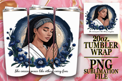 GIFT OF BLISS 20oz TUMBLER WRAP, Praying Woman Product Image 1