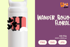 Wander Boho Floral Monogram Product Image 1