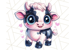 Farm Animals Kawaii Clipart PNG, Cute Barnyard Animal Product Image 5