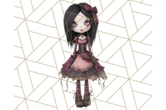 Creepy Dolls Clipart PNG Haunted Toy Characters Product Image 5