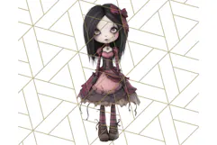 Creepy Dolls Clipart PNG Haunted Toy Characters Product Image 5