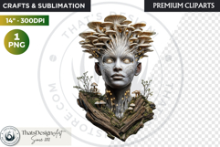 Fantasy Forest Spirit Clipart PNG, Enchanted Nature God Product Image 1