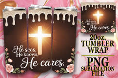 JOYFUL PRESENT 20oz TUMBLER WRAP, Christian Product Image 1