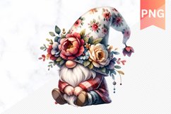 Floral Gnome Sublimation - Clipart PNG Bundle Product Image 5