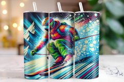 Skiing Tumbler Wrap | Sublimation | Tumblers Product Image 1