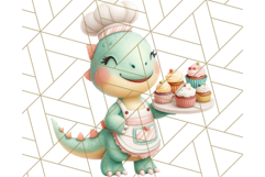 Dinosaur Costume Clipart, Cute Dinos in Halloween Outfits Product Image 5