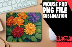 Exquisite Oil Flower Round Design for Sublimation PNG Product Image 1