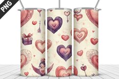 Valentines Love Skinny Tumbler PNG Wrap| Valentines Tumbler Product Image 2